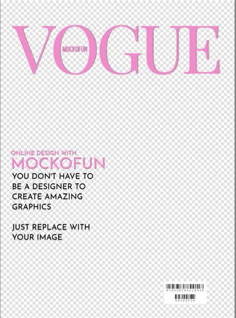 vogue magazine cover template psd.